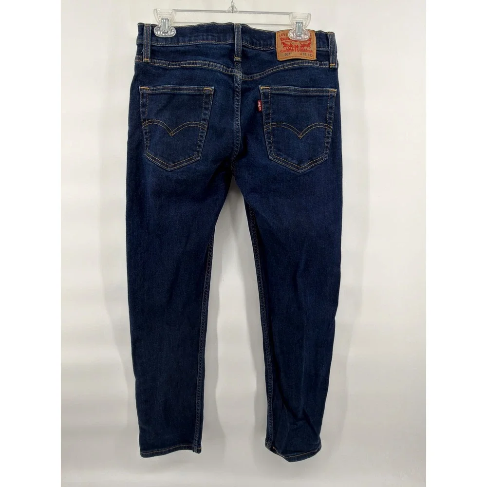 Levi's 502 Taper Fit Men's Jeans W32 L32 Dark Wash Denim Stretch 29507-3237‎